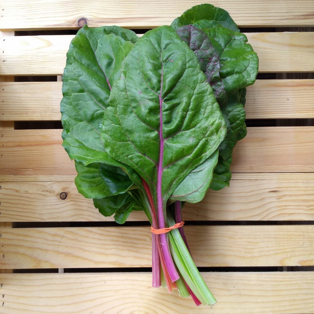 A bunch of rainbow chard